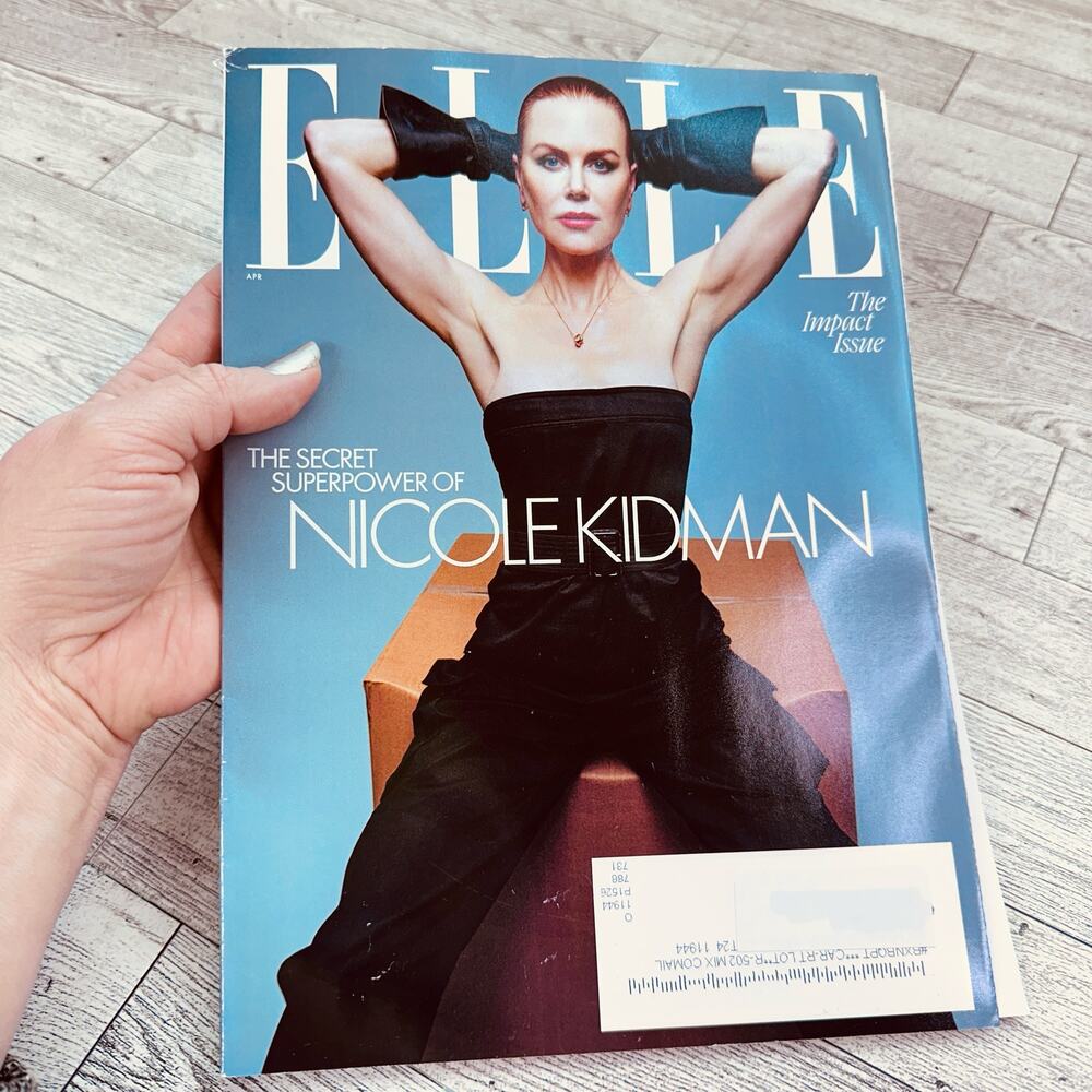 ELLE Magazine April 2024 Nicole Kidman Cover UNREAD